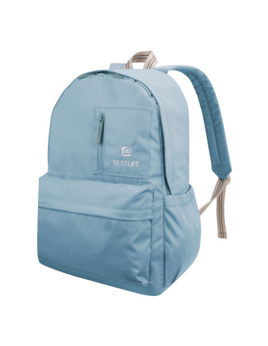 BL-BB-3591BU,Rucsac scola BESTLIFE Col-Rainbow, compartiment tableta si laptop 15.6 inch, bleu