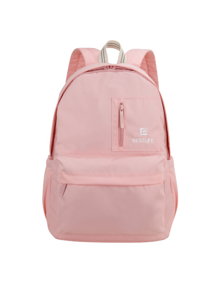 BL-BB-3591PI,Rucsac scola BESTLIFE Col-Rainbow, compartiment tableta si laptop 15.6 inch, roz