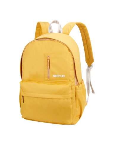 BL-BB-3591Y,Rucsac scola BESTLIFE Col-Rainbow, compartiment tableta si laptop 15.6 inch, galben