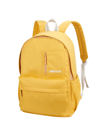 BL-BB-3591Y,Rucsac scola BESTLIFE Col-Rainbow, compartiment tableta si laptop 15.6 inch, galben
