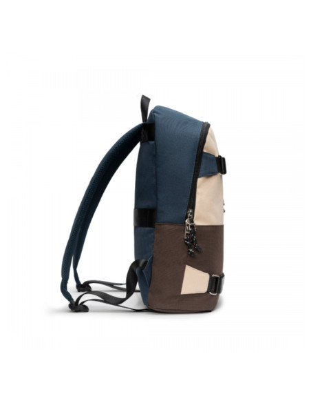 BL-BB-3552BK,Rucsac BESTLIFE Col-Skate, 42x30x15cm, compartiment laptop 14.1 inch, albastru/bej/maro