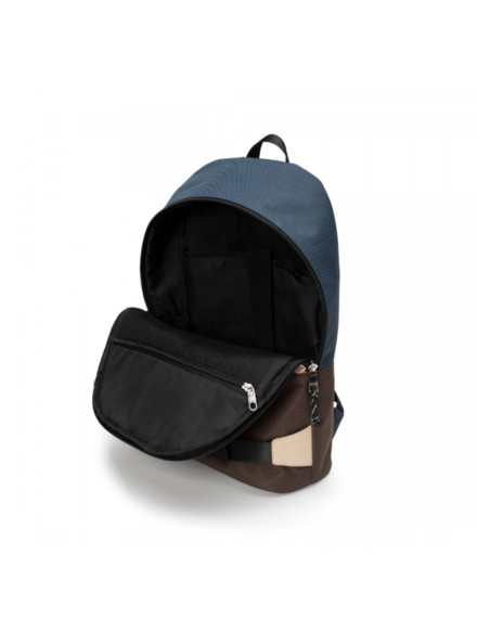 BL-BB-3552BK,Rucsac BESTLIFE Col-Skate, 42x30x15cm, compartiment laptop 14.1 inch, albastru/bej/maro