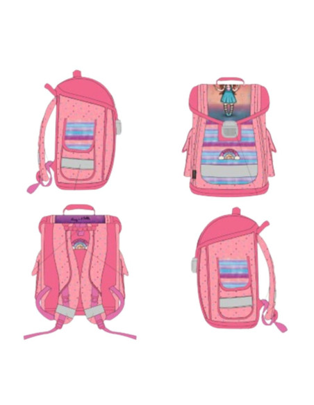 23GJS901-LB,Rucsac de scoala ergonomic, inchidere metalica - Gorjuss Living In A Bubble