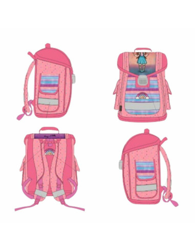 23GJS901-LB,Rucsac de scoala ergonomic, inchidere metalica - Gorjuss Living In A Bubble