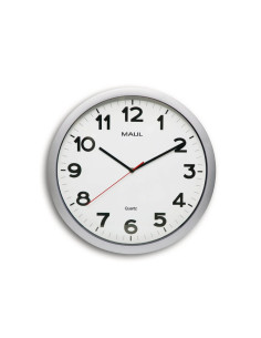 MA-90541-95,Ceas de perete, D-40 cm, cifre arabe, cadran alb, MAUL Step - rama plastic argintie 2