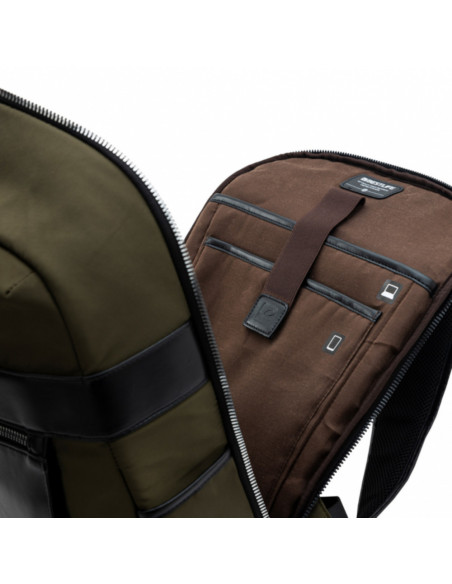 BL-BB-3516GE,Rucsac BESTLIFE Alya, 43x30x15cm, copartiment tableta si laptop 14.1 inch, maro/negru