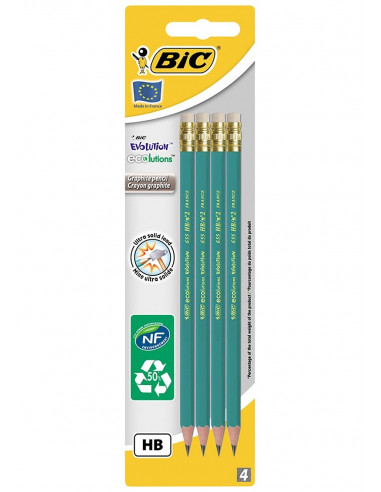 Creion grafit BIC ECO Evolution 655, 4 buc/blister,8902753