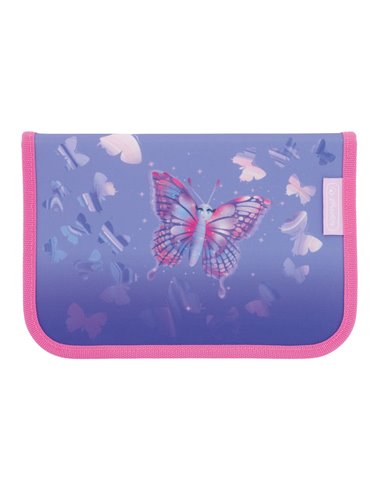 Ghiozdan scoala echipat Herlitz Loop Plus, Motiv Butterfly paradise