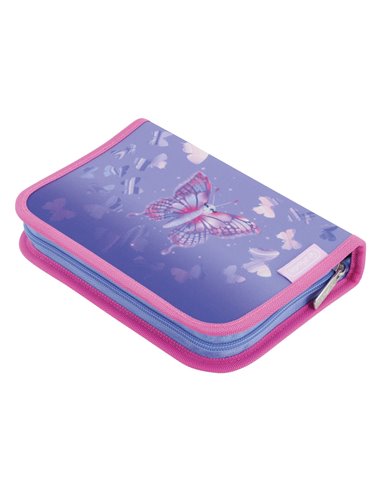 Ghiozdan scoala echipat Herlitz Loop Plus, Motiv Butterfly paradise