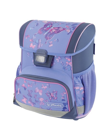 Ghiozdan scoala echipat Herlitz Loop Plus, Motiv Butterfly paradise