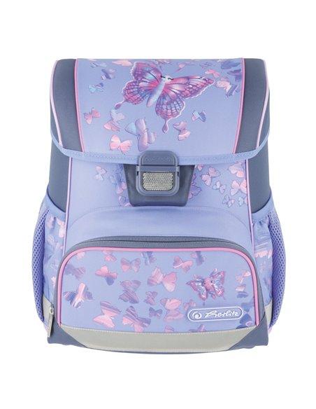 Ghiozdan scoala echipat Herlitz Loop Plus, Motiv Butterfly paradise