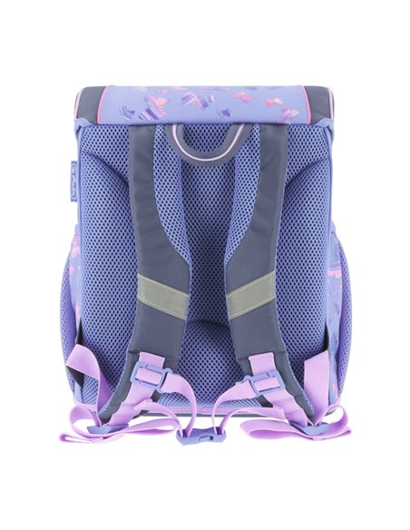Ghiozdan scoala echipat Herlitz Loop Plus, Motiv Butterfly paradise