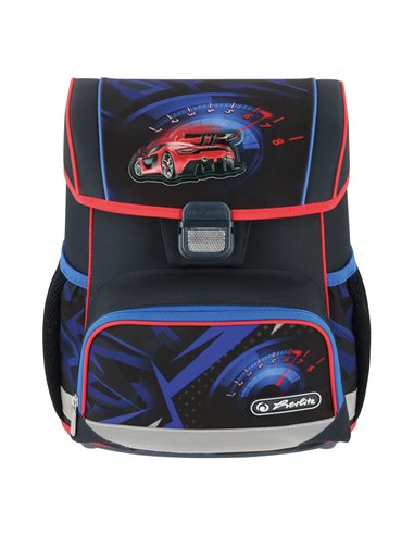 Ghiozdan scoala echipat Herlitz Loop Plus, Motiv High speed Ghiozdan scoala echipat Herlitz Loop Plus, Motiv High speed