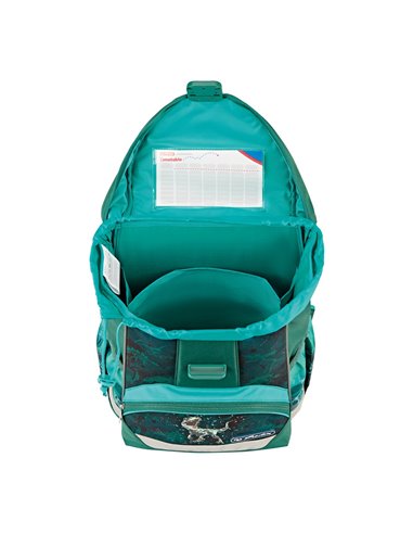 Ghiozdan scoala Herlitz UltraLight 9494650, Motiv Green rex Ghiozdan scoala Herlitz UltraLight 9494650, Motiv Green rex