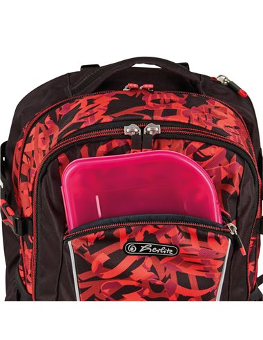 Ghiozdan scoala ergonomic Herlitz Ultimate, Motiv graffiti