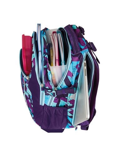Ghiozdan scoala ergonomic Herlitz Ultimate, Motiv camopurple