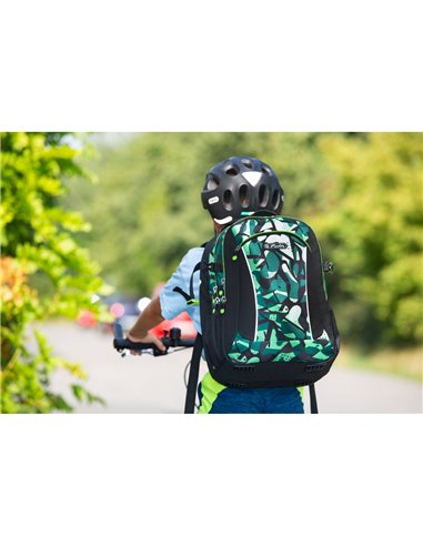 Ghiozdan scoala ergonomic Herlitz Ultimate, Motiv CamoGreen