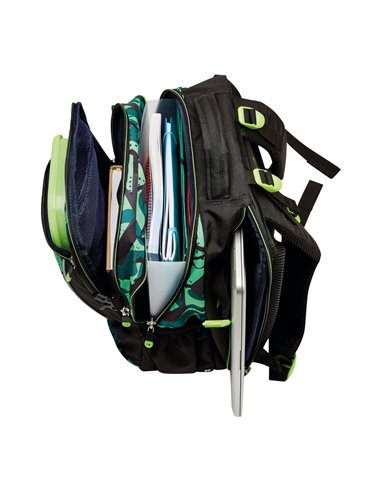 Ghiozdan scoala ergonomic Herlitz Ultimate, Motiv CamoGreen