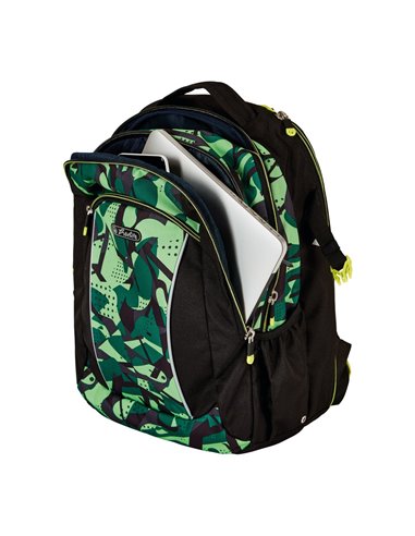 Ghiozdan scoala ergonomic Herlitz Ultimate, Motiv CamoGreen
