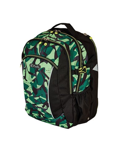 Ghiozdan scoala ergonomic Herlitz Ultimate, Motiv CamoGreen