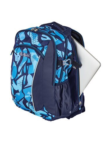 Ghiozdan scoala ergonomic Herlitz Ultimate, Motiv CamoBlue