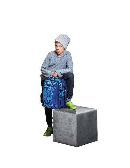 Ghiozdan scoala ergonomic Herlitz Ultimate, Motiv CamoBlue
