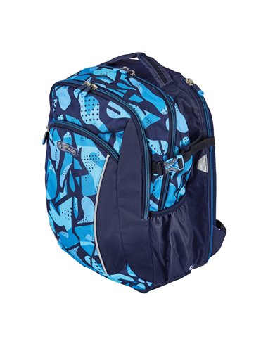 Ghiozdan scoala ergonomic Herlitz Ultimate, Motiv CamoBlue