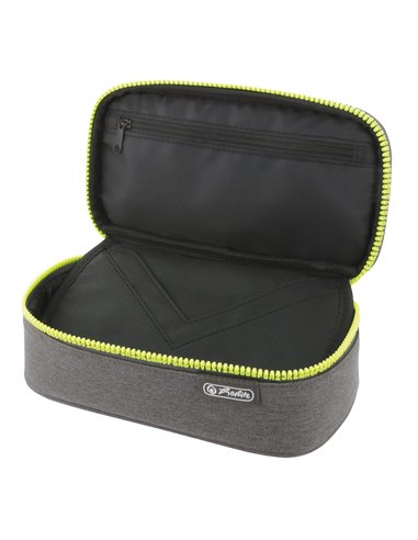 Penar etui Herlitz Beatbox ABC 50046485, Gri/Galben