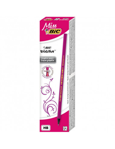 Creion grafit BIC Evolution Miss, 12 buc/cutie,901737
