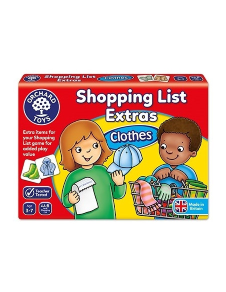 Joc educativ in limba engleza Lista de cumparaturi Haine,OR091