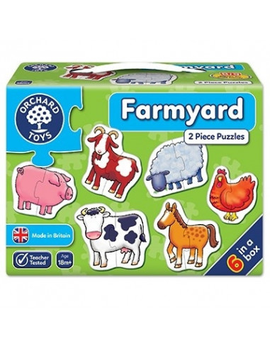 Set 6 puzzle Ferma (2 piese) FARMYARD,OR202