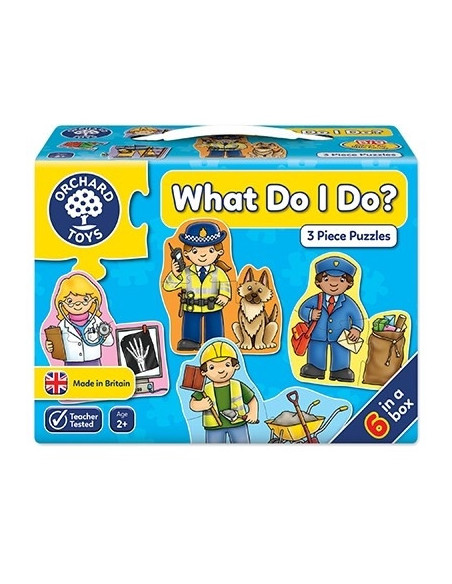 Set mai multe puzzle Meserii (3 piese) WHAT DO I DO?,OR213