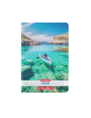 Cait matematica A4 Herlitz, 60 file, 70g/mp, colturi rotunjite, Motiv summer