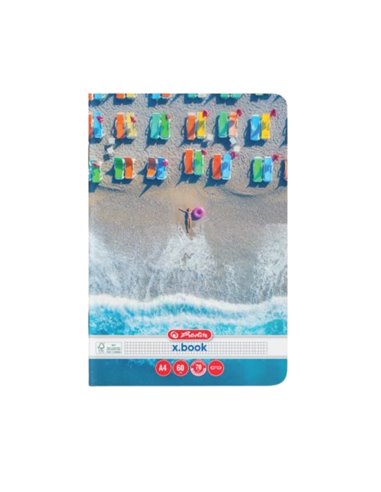 Cait matematica A4 Herlitz, 60 file, 70g/mp, colturi rotunjite, Motiv summer