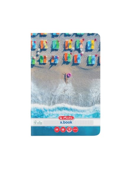 Cait matematica A4 Herlitz, 60 file, 70g/mp, colturi rotunjite, Motiv summer