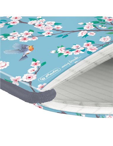 Caiet My.book flex A6 Herlitz, 40 file, dictando, Motiv Ladylike birds