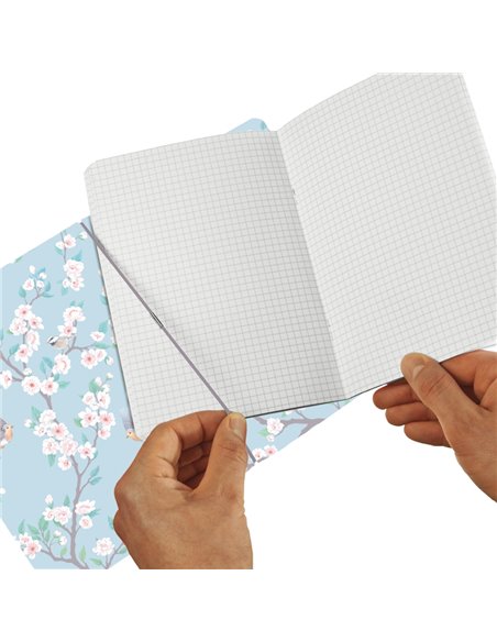 Caiet My.book flex A6 Herlitz, 40 file, dictando, Motiv Ladylike birds