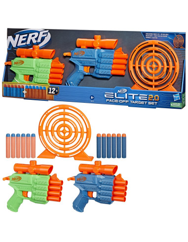 F8273,Nerf Blaster Nerf Set Elite 2.0 Face Off Target Set