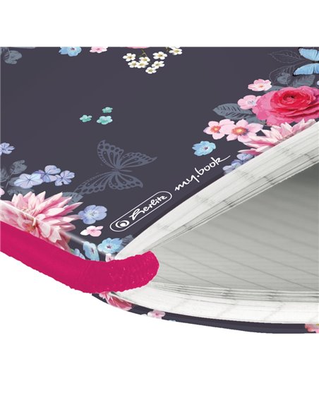 Caiet My.book flex A5, 40 file, 80 g/mp, dictando, Motiv Ladylike flowers