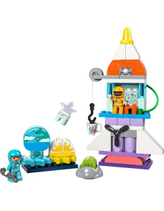 LEGO-10422,Lego Duplo Aventura Cu Naveta Spatiala​ 3 In 1 10422 2