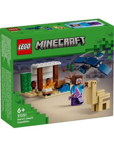 LEGO-21251,Lego Minecraft Expeditia In Desert A Lui Steve 21251