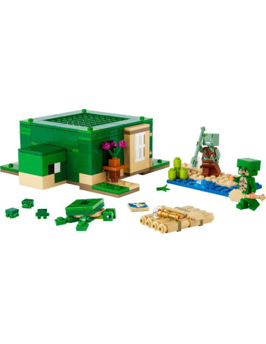 LEGO-21254,Lego Minecraft Casa De Pe Plaja Testoaselor 21254 LEGO-21254,Lego Minecraft Casa De Pe Plaja Testoaselor 21254