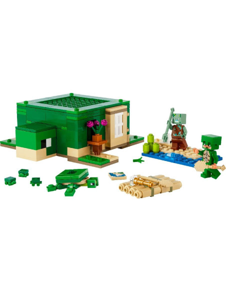 LEGO-21254,Lego Minecraft Casa De Pe Plaja Testoaselor 21254 LEGO-21254,Lego Minecraft Casa De Pe Plaja Testoaselor 21254
