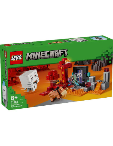 LEGO-21255,Lego Minecraft Ambuscada In Portalul Nether 21255