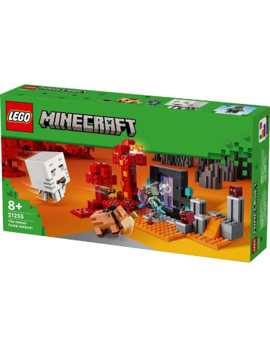 LEGO-21255,Lego Minecraft Ambuscada In Portalul Nether 21255