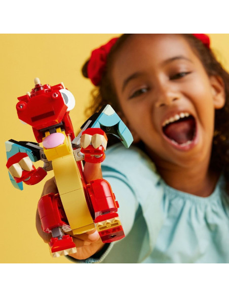 LEGO-31145,Lego Creator 3in1 Dragon Rosu 31145