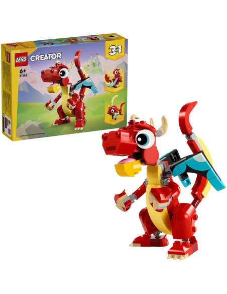 LEGO-31145,Lego Creator 3in1 Dragon Rosu 31145