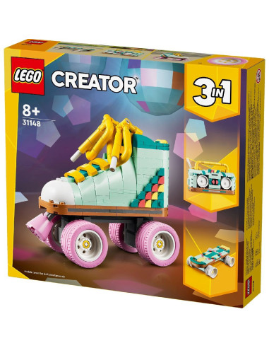 LEGO-31148,Lego Creator 3in1 Patina Cu Rotile Retro 31148 LEGO-31148,Lego Creator 3in1 Patina Cu Rotile Retro 31148