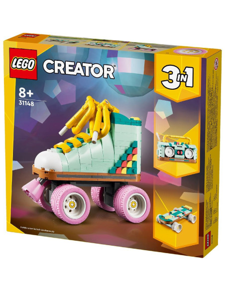 LEGO-31148,Lego Creator 3in1 Patina Cu Rotile Retro 31148 LEGO-31148,Lego Creator 3in1 Patina Cu Rotile Retro 31148