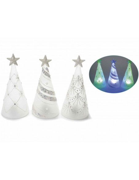 Element decorativ bradut din sticla cu lumini, 3